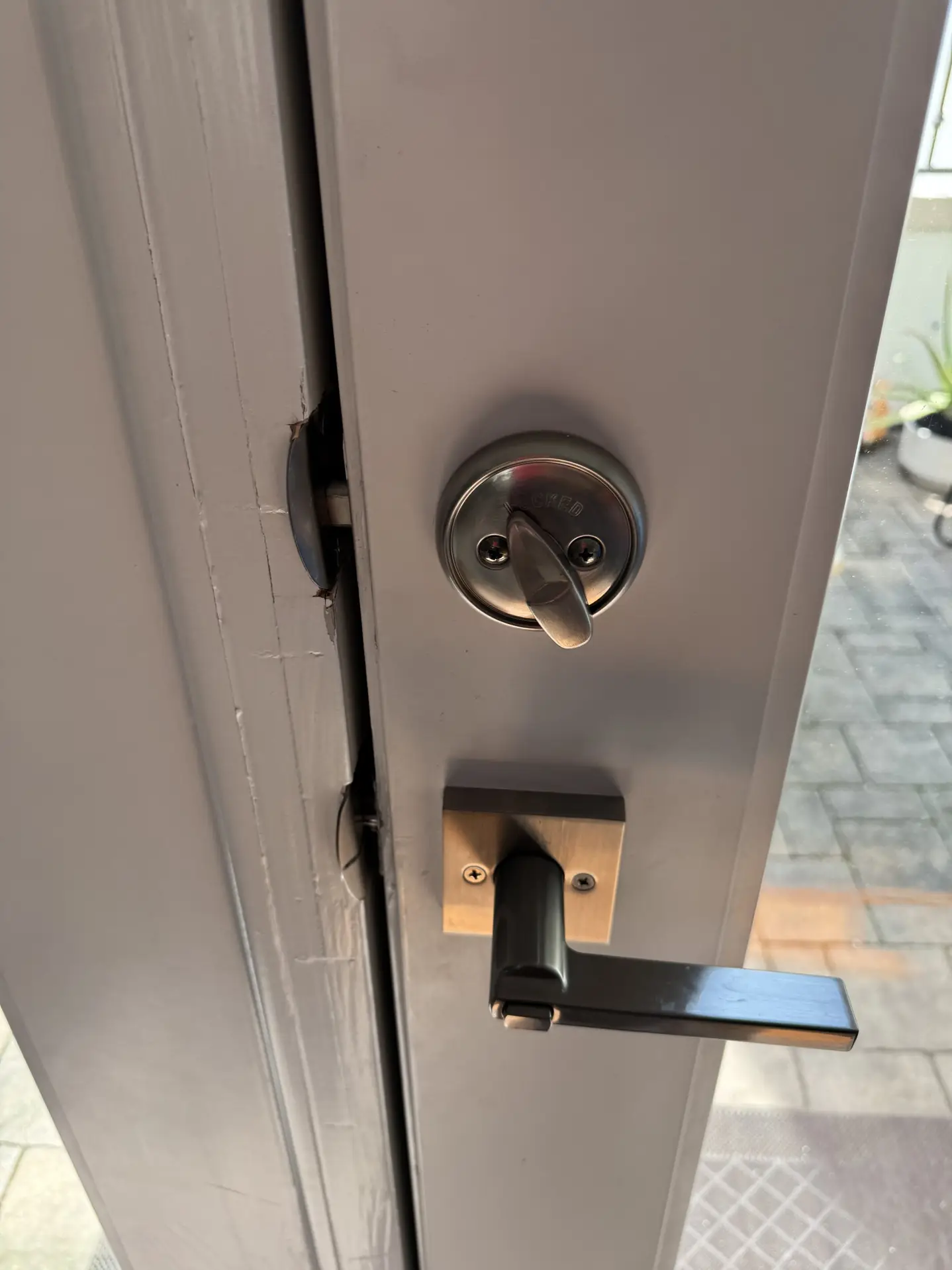 apartment entry and lock service shown in a real service photo